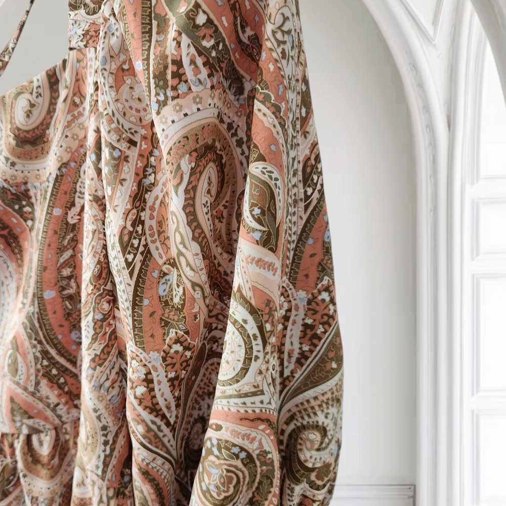 Hayden Elegant Paisley Print Dress 1XL - Picture 6 of 9
